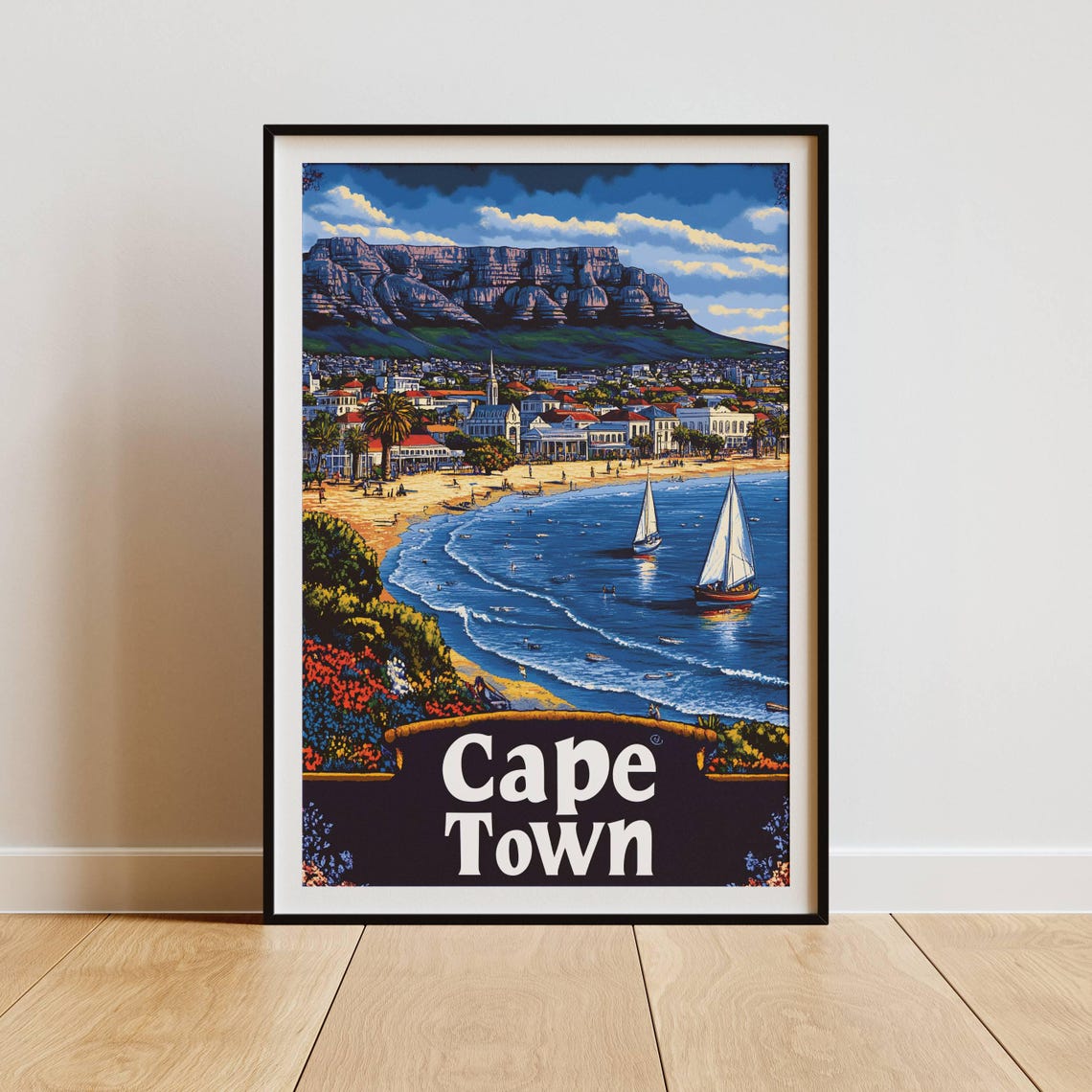 Cape Town Travel Poster, South Africa Africa - Image 3