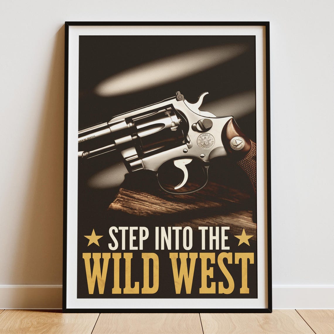 Cowboy Revolver Gun, Wild West Western Decor - Image 4
