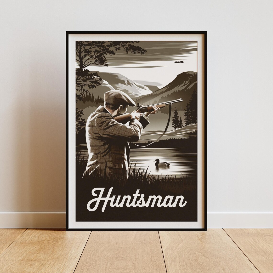 British Game Shoot Hunting Poster, Vintage Countryside Decor - Image 3