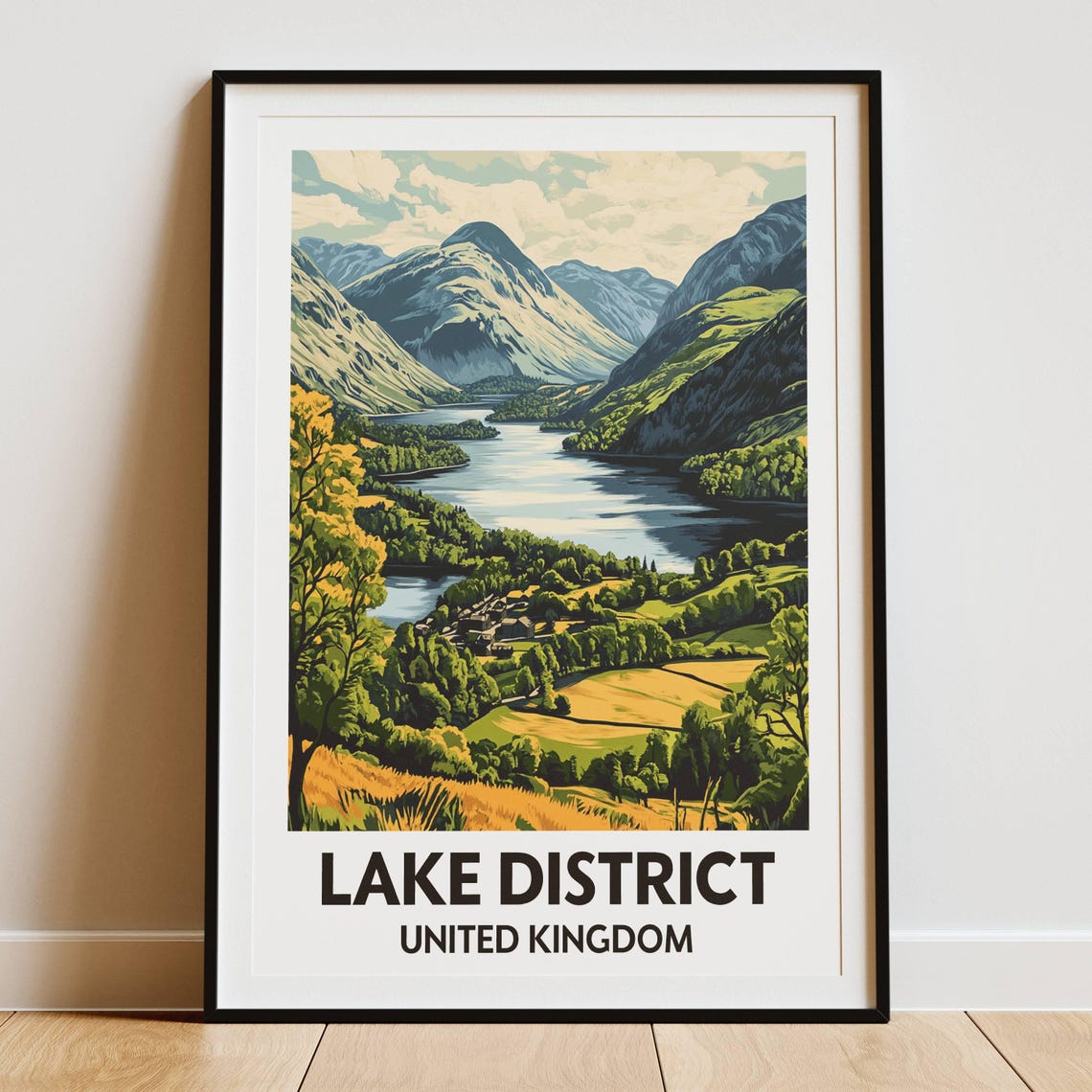 Lake District, British Countryside Travel Poster - Image 5