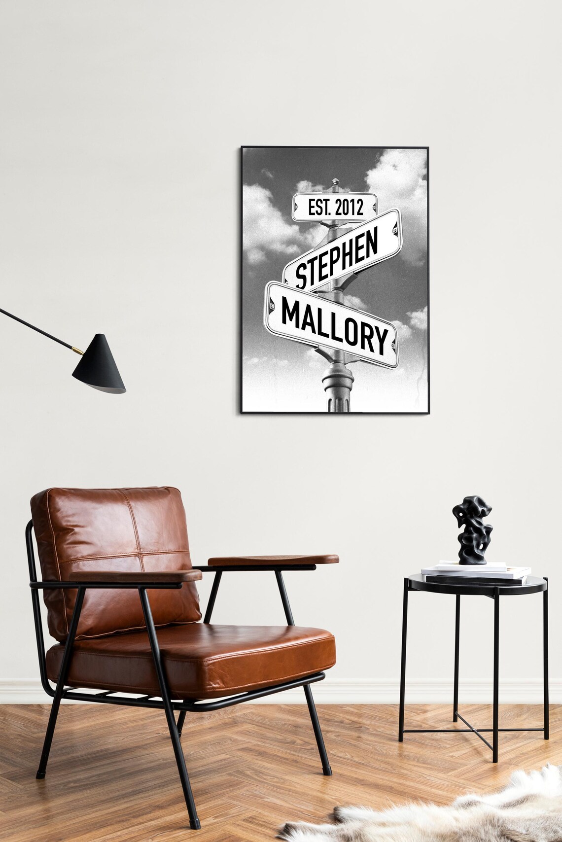 Personalized Street Sign Engagement Gift for Couples - Image 3