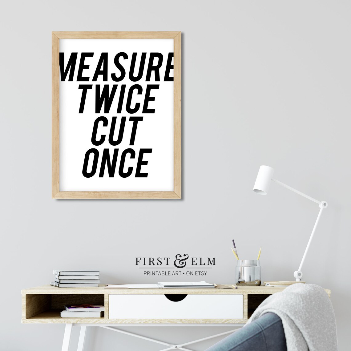 Measure Twice Cut Once Funny Crafter Sign Gifts For Quilters Instant - Image 2