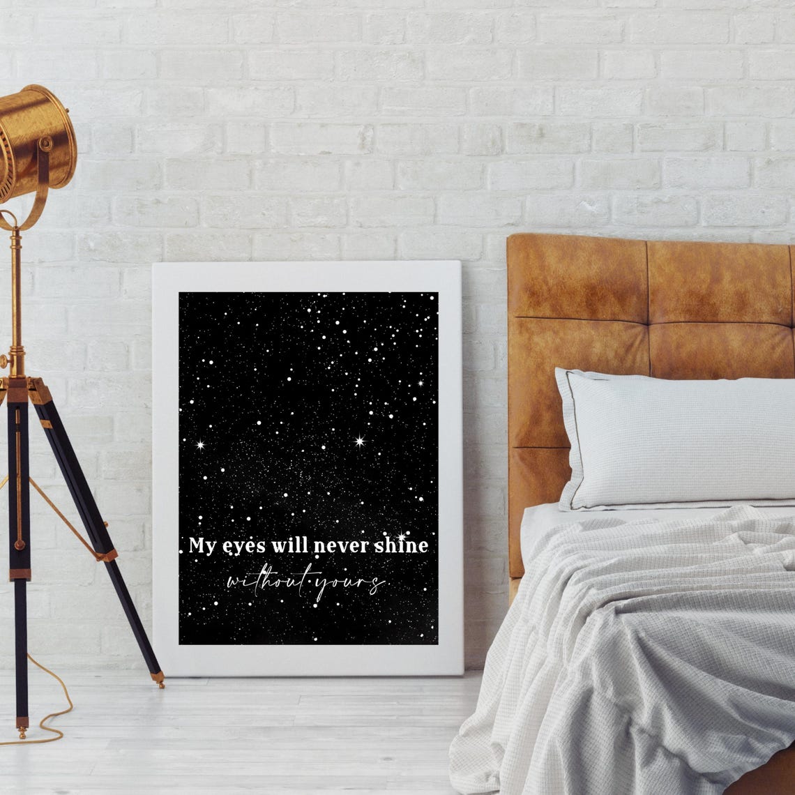 Romantic Starry Night Celestial Love Quote Poster - Image 5