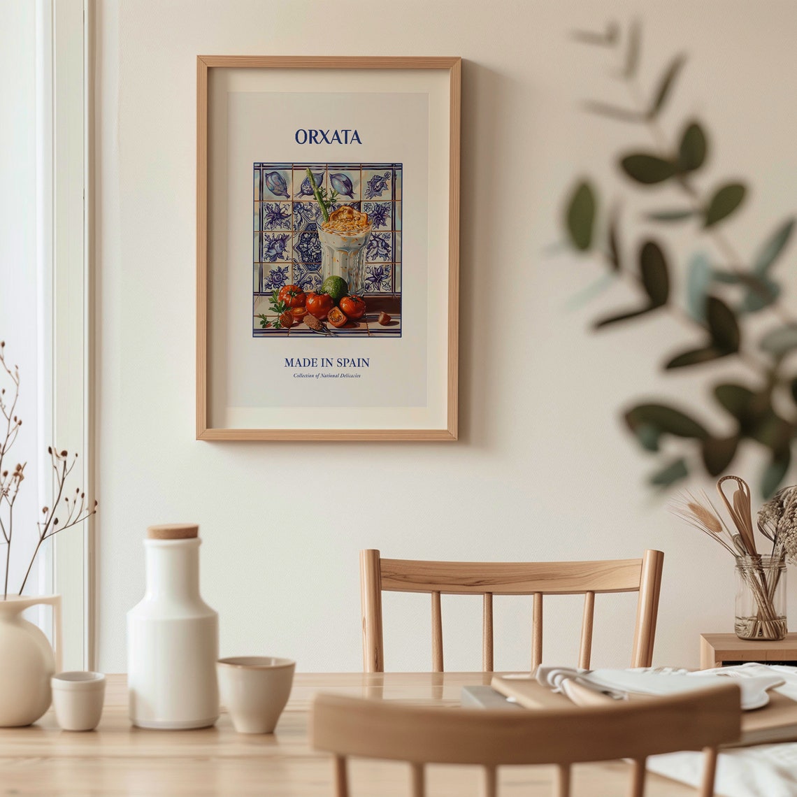 Orxata Valencian Tigernut Drink Citrus Tomato Tile Art Poster - Image 3