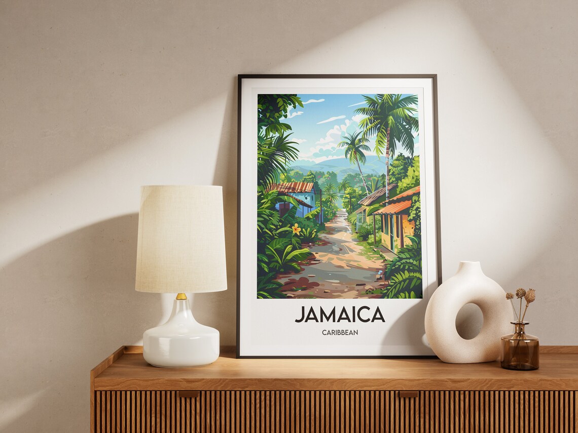 Jamaica Travel Poster, Caribbean Wall Art - Image 2