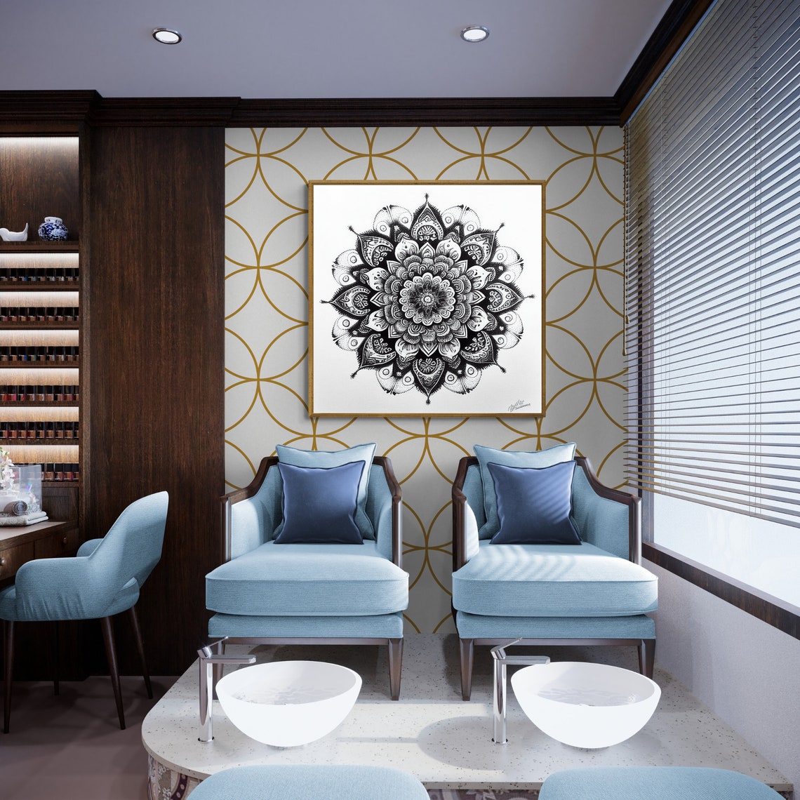Mandala Art Zen Wall Art Home Decor Mandala Wall Decor Custom Size Colourful Art Prints Art Wall Print Decor - Image 2