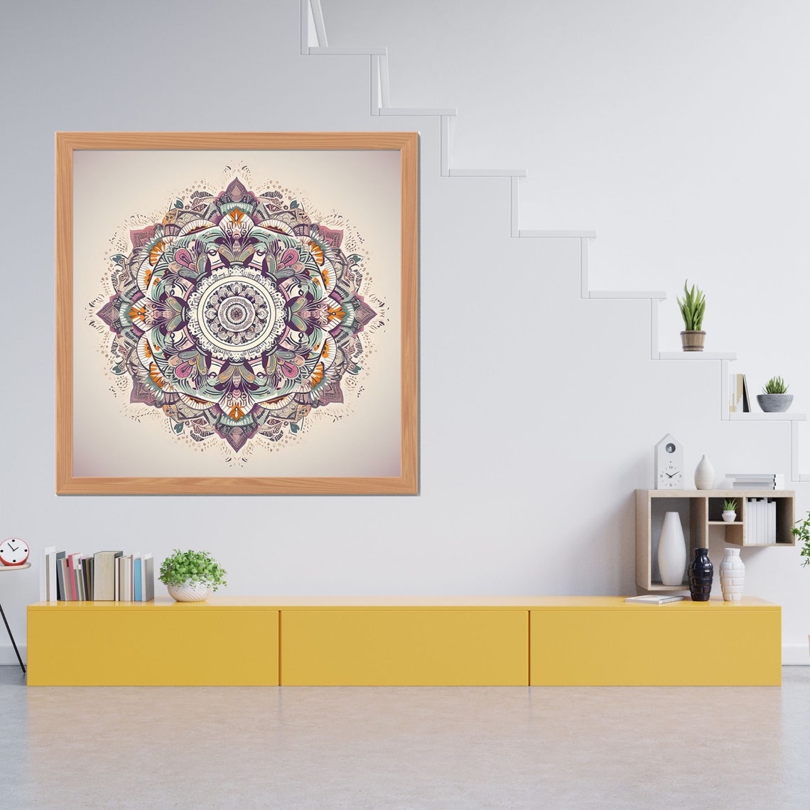 Mandala Indian Art Meditation Wall Art Spiritual Decoration Print Art Relaxing Yoga Esoteric Wall Print - Image 3