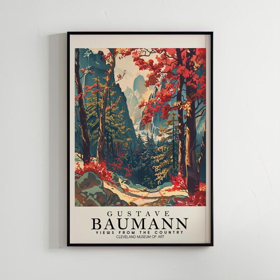 Gustave Baumann Art Poster Wall Home Decor Living Room Nature Woodblock Print Illustration