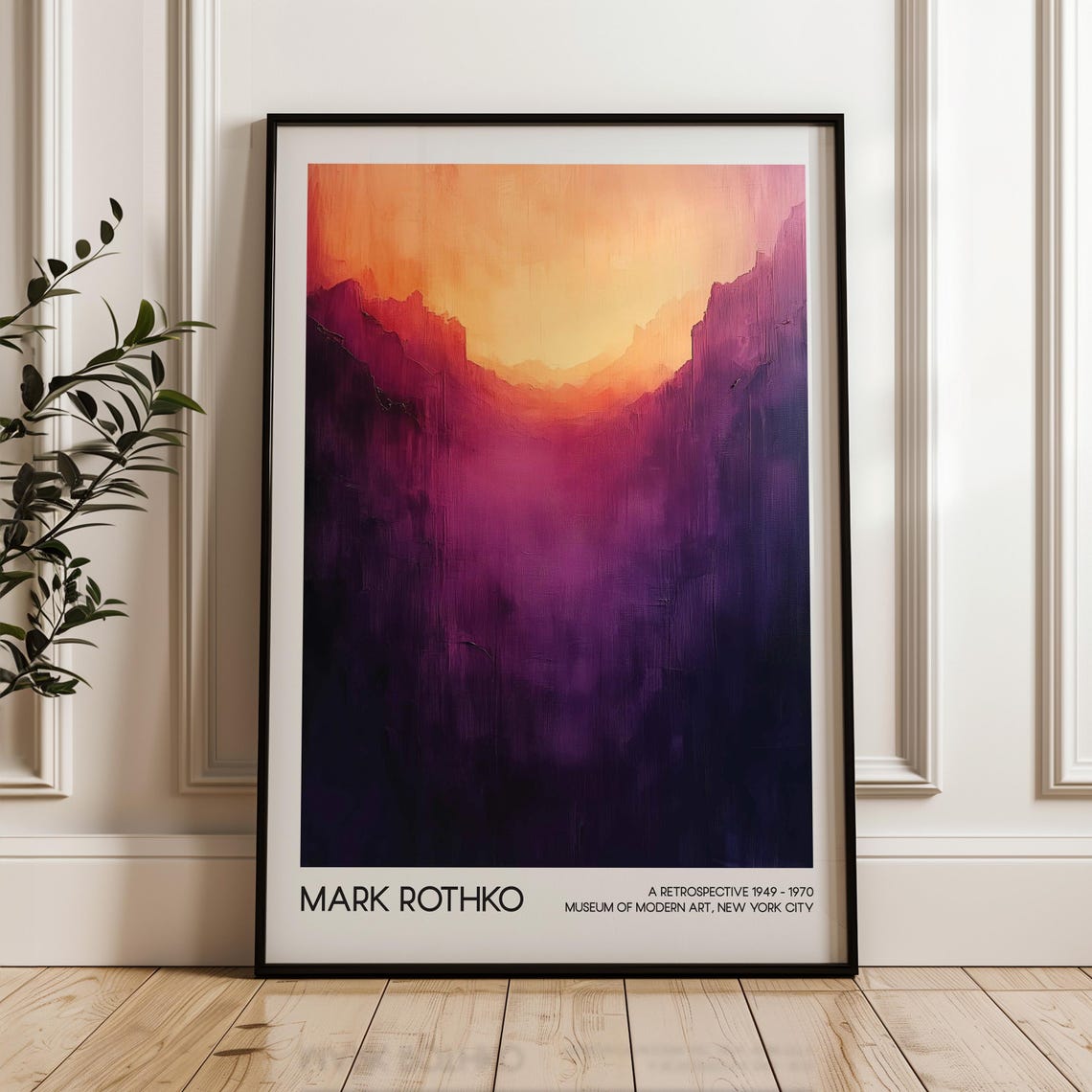Mark Rothko Art Poster Wall Living Room Decor Abstract Home Modern Exhibition