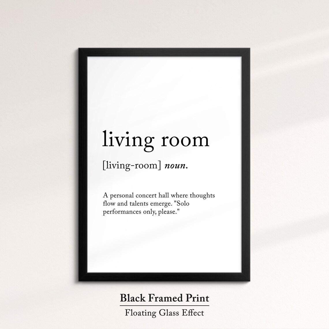 Living Room Minimalist Definition Quote Word Art Framed Print Framed Female Wall Art Lady Poster Feminine Home Decor Gifts For Her - Image 5