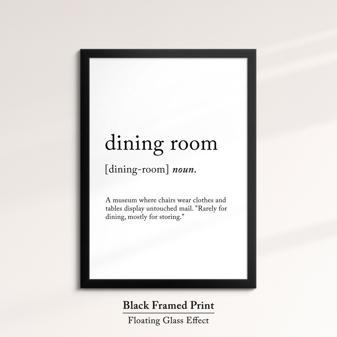 Dining Room Minimalist Definition Quote Word Art Framed Print Framed Female Wall Art Lady Poster Feminine Home Decor Gifts For Her - Image 5