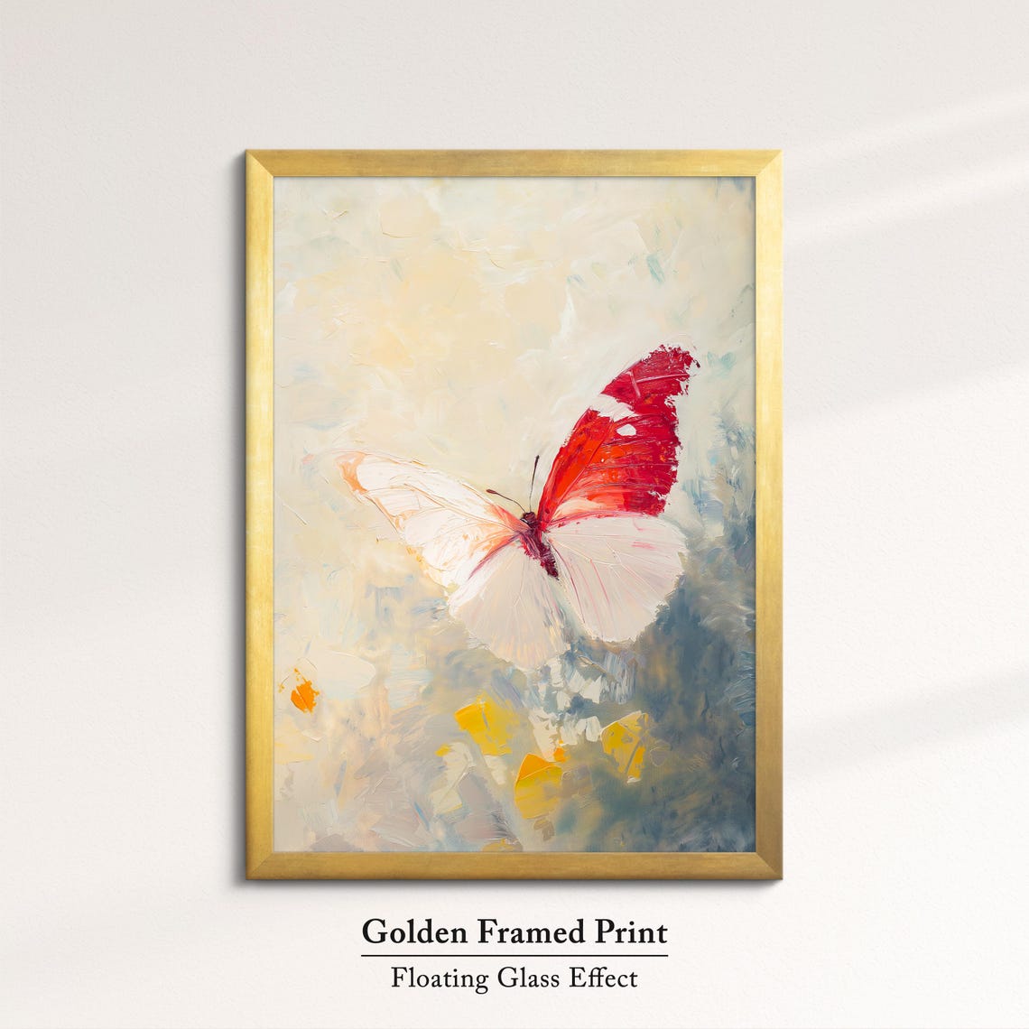 Colorful Butterfly Abstract Oil Painting Framed Print Framed Portrait Wall Art Poster Home Decor Interior Butterfly Lover Gift - Image 5