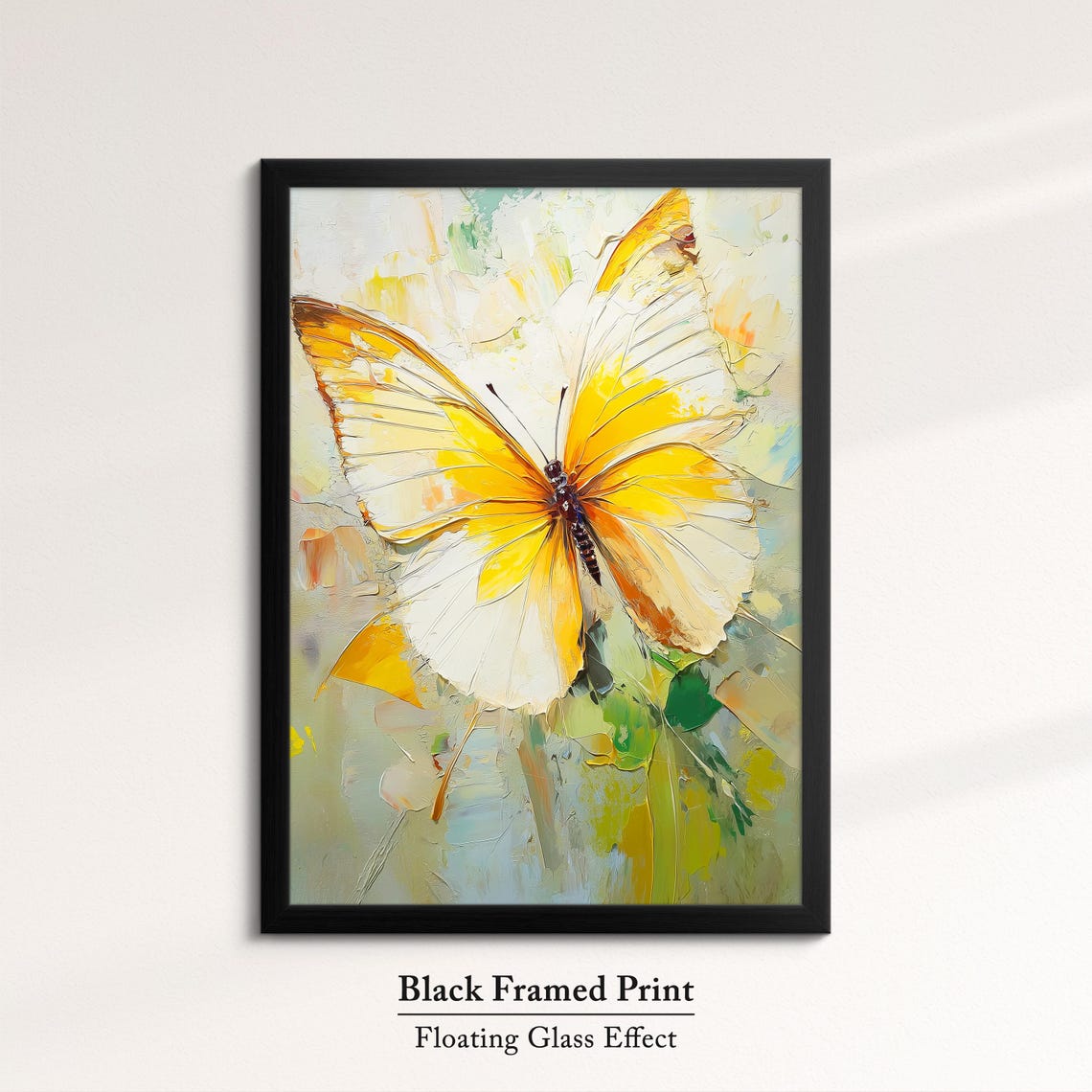 Colorful Butterfly Abstract Oil Painting Framed Print Framed Portrait Wall Art Poster Home Decor Interior Butterfly Lover Gift - Image 8