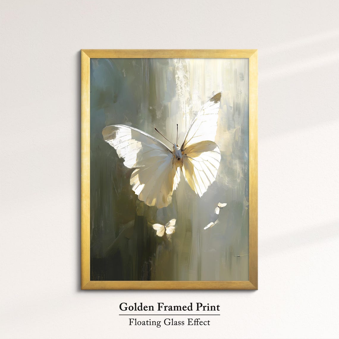 Colorful Butterfly Abstract Oil Painting Framed Print Framed Portrait Wall Art Poster Home Decor Interior Butterfly Lover Gift - Image 5