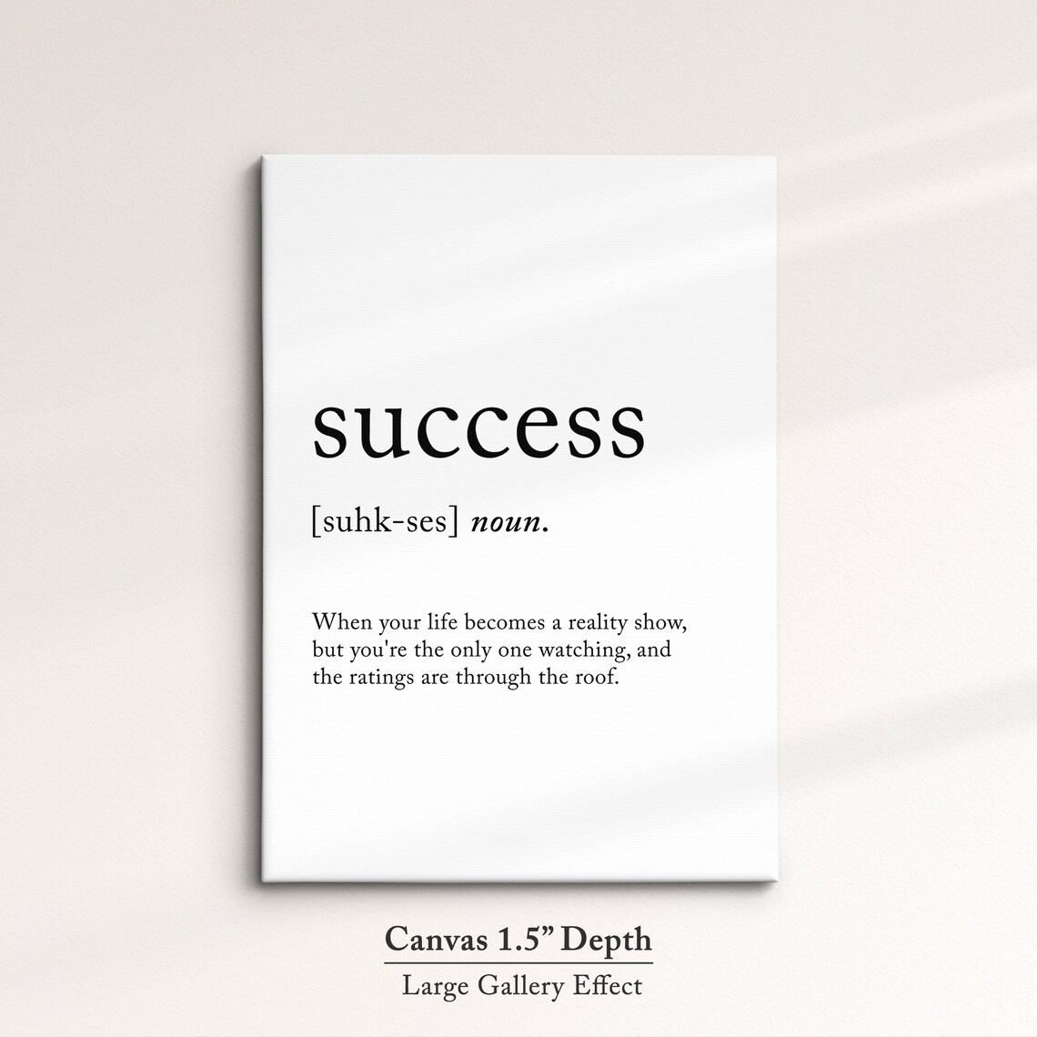 Success Funny Definition Dictionary Quote Minimalist Framed Print Framed Wall Art Poster Home Decor Interior Inspirational Gifts - Image 3