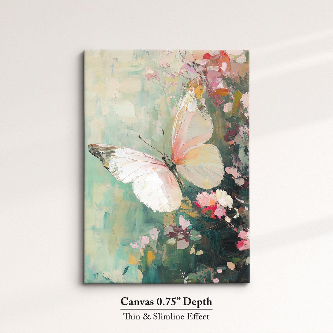 Colorful Butterfly Abstract Oil Painting Framed Print Framed Portrait Wall Art Poster Home Decor Interior Butterfly Lover Gift - Image 4