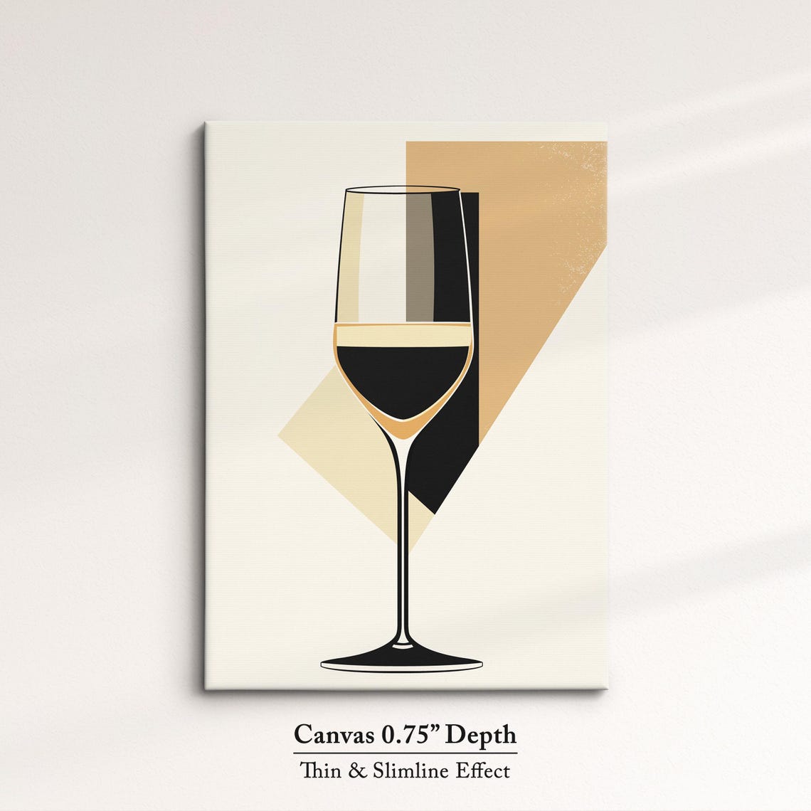 Elegant Red Wine Glass Art Print Boho Minimalist Kitchen Wall Decor - Image 4