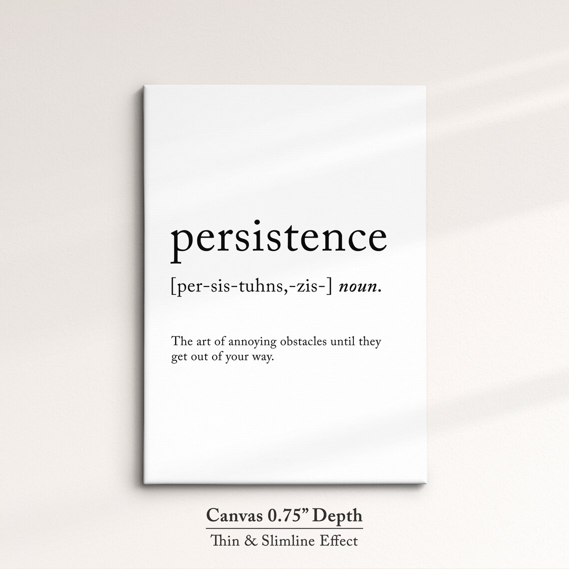Persistence Funny Definition Dictionary Quote Minimalist Framed Print Framed Wall Art Poster Home Decor Interior Inspirational Gift - Image 4