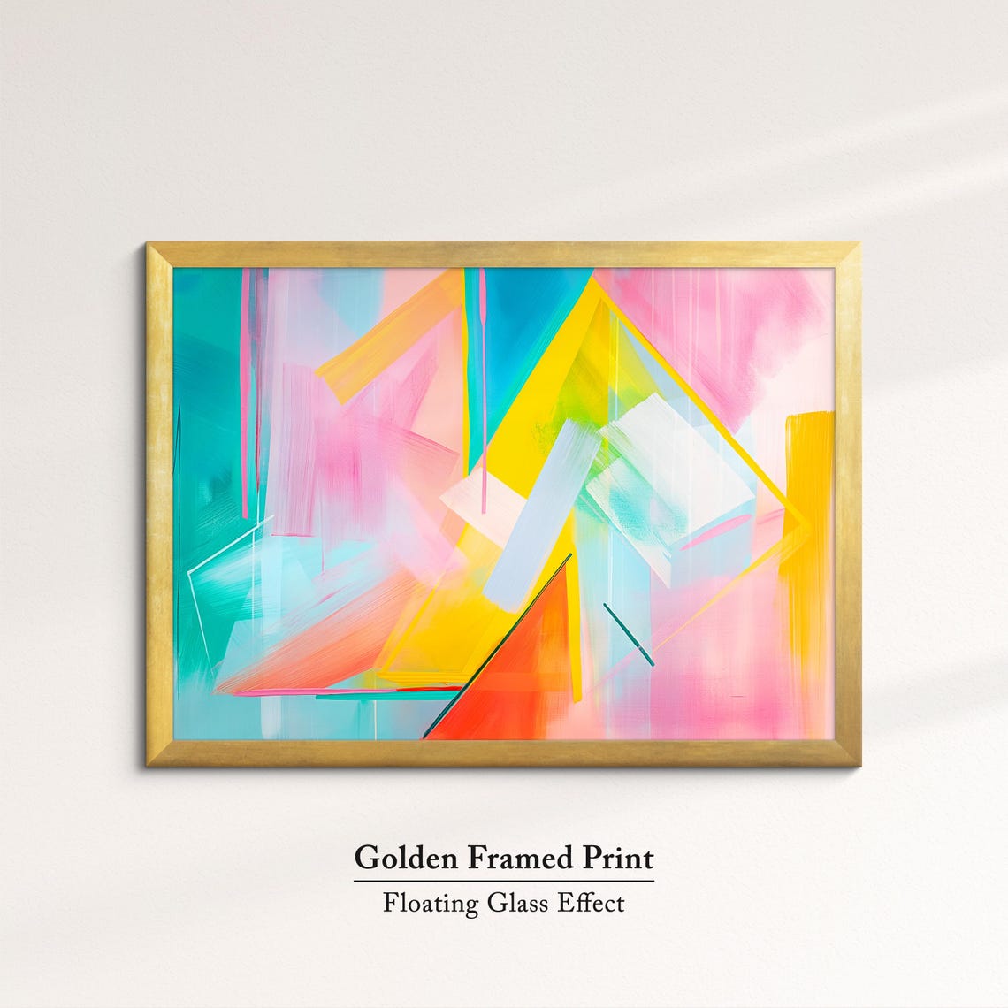 Colorful Abstract Geometric Triangle Art Modern Minimalist Wall Art - Image 5