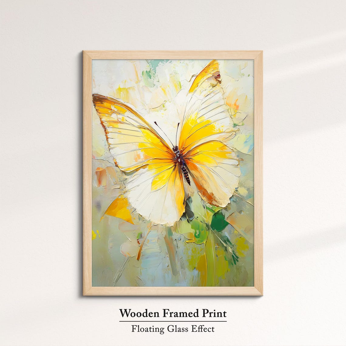 Colorful Butterfly Abstract Oil Painting Framed Print Framed Portrait Wall Art Poster Home Decor Interior Butterfly Lover Gift - Image 6
