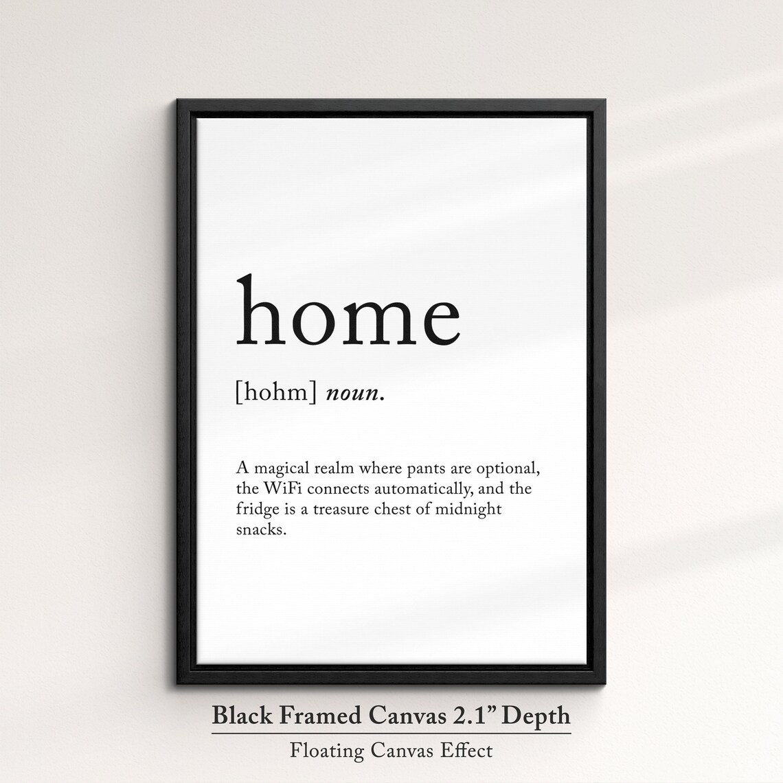 Home Funny Definition Dictionary Quote Minimalist Framed Print Framed Wall Art Poster Home Decor Interior Funny Gifts For Her - Image 2