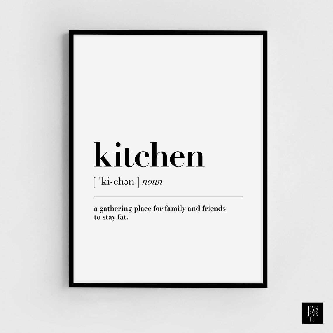 Kitchen Definition Print, Funny Dictionary Art - Image 2