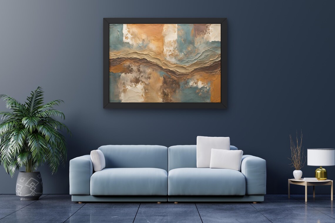 Dynamic Abstract Forest Path, Contemporary Decor - Image 3