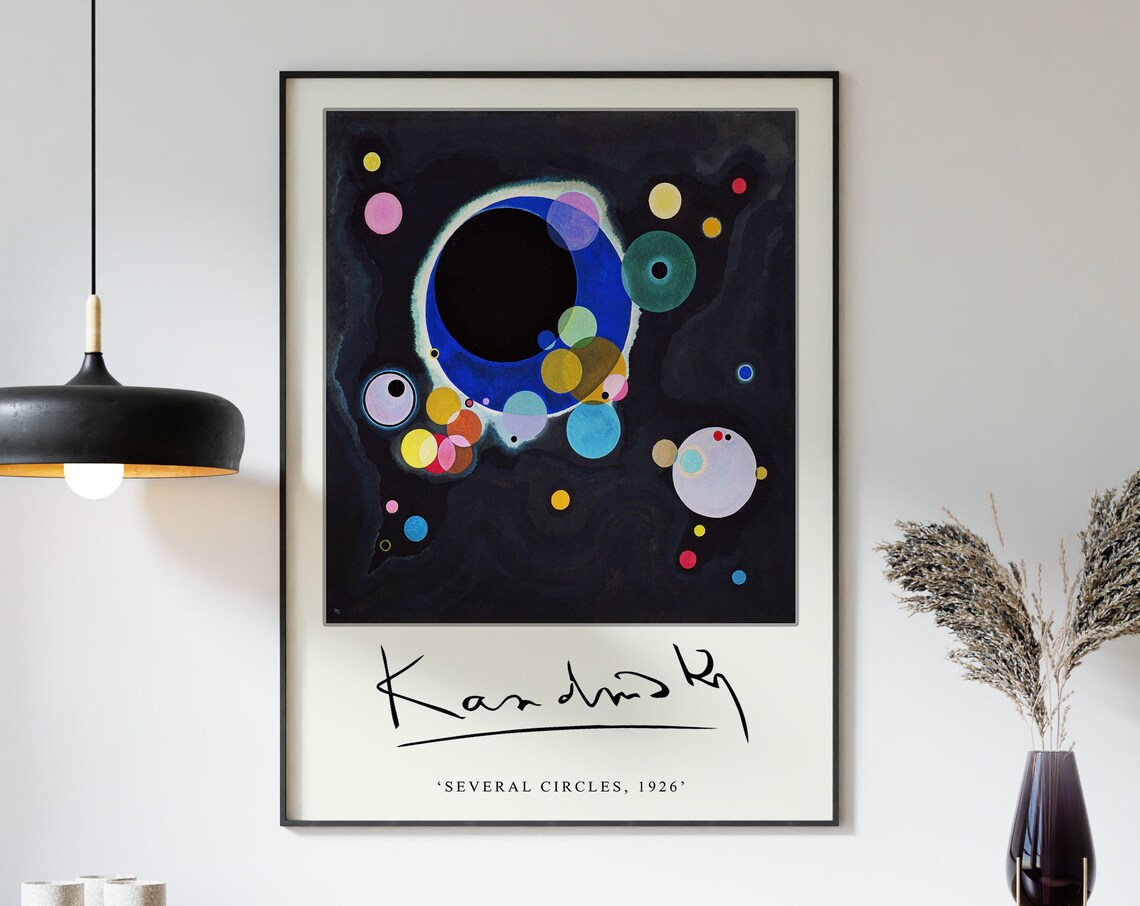 Kandinsky Several Circles Bauhaus Art Print - Image 3