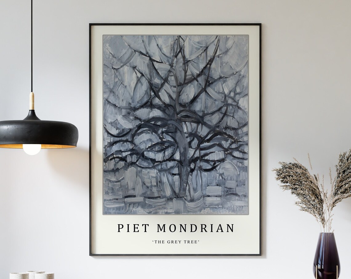 Piet Mondrian The Grey Tree Bauhaus Art Print - Image 3