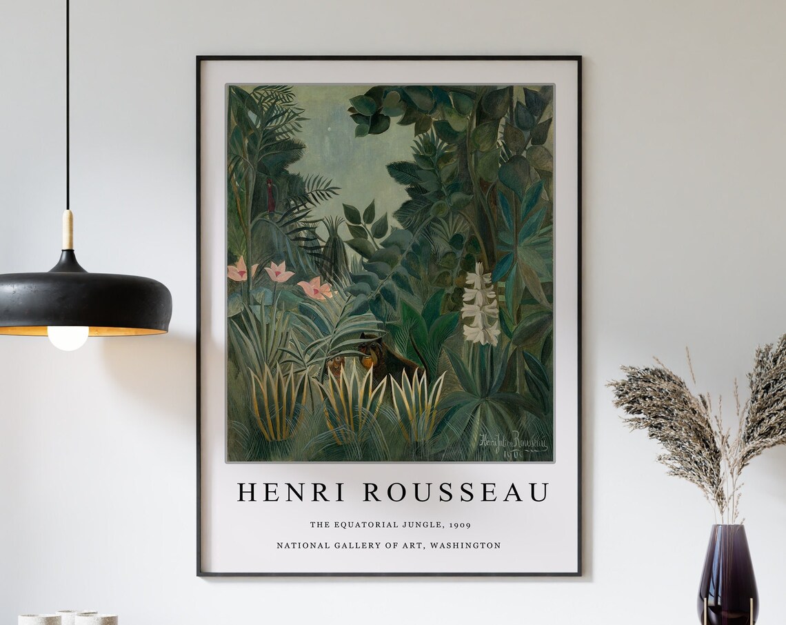 Henri Rousseau The Equatorial Jungle Art Print - Image 3