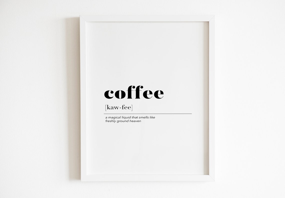 Coffee Definition Wall Art