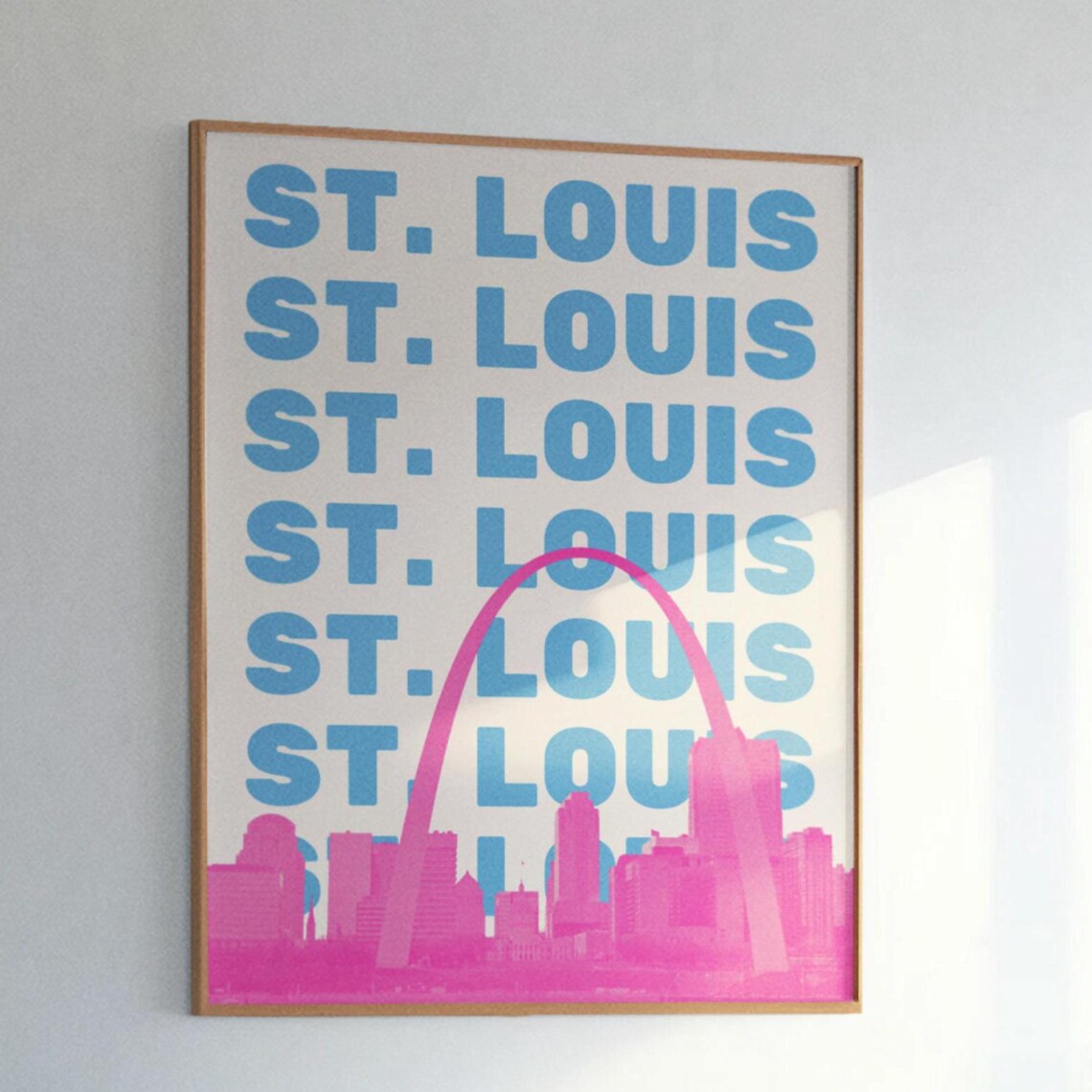 St. Louis, Missouri Skyline Travel Poster