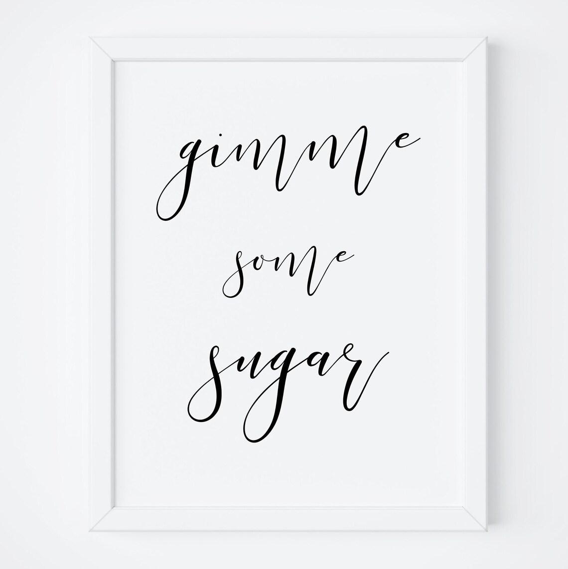 Gimme Some Sugar Dessert Sign, Sweet Table Art Print