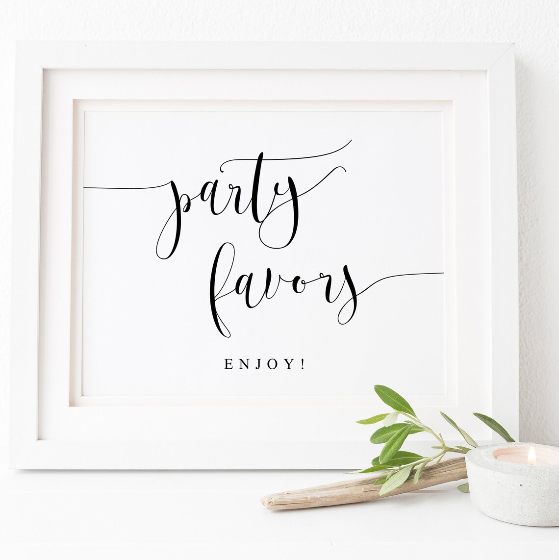 Wedding Party Favors Sign, Reception Wall Art Print