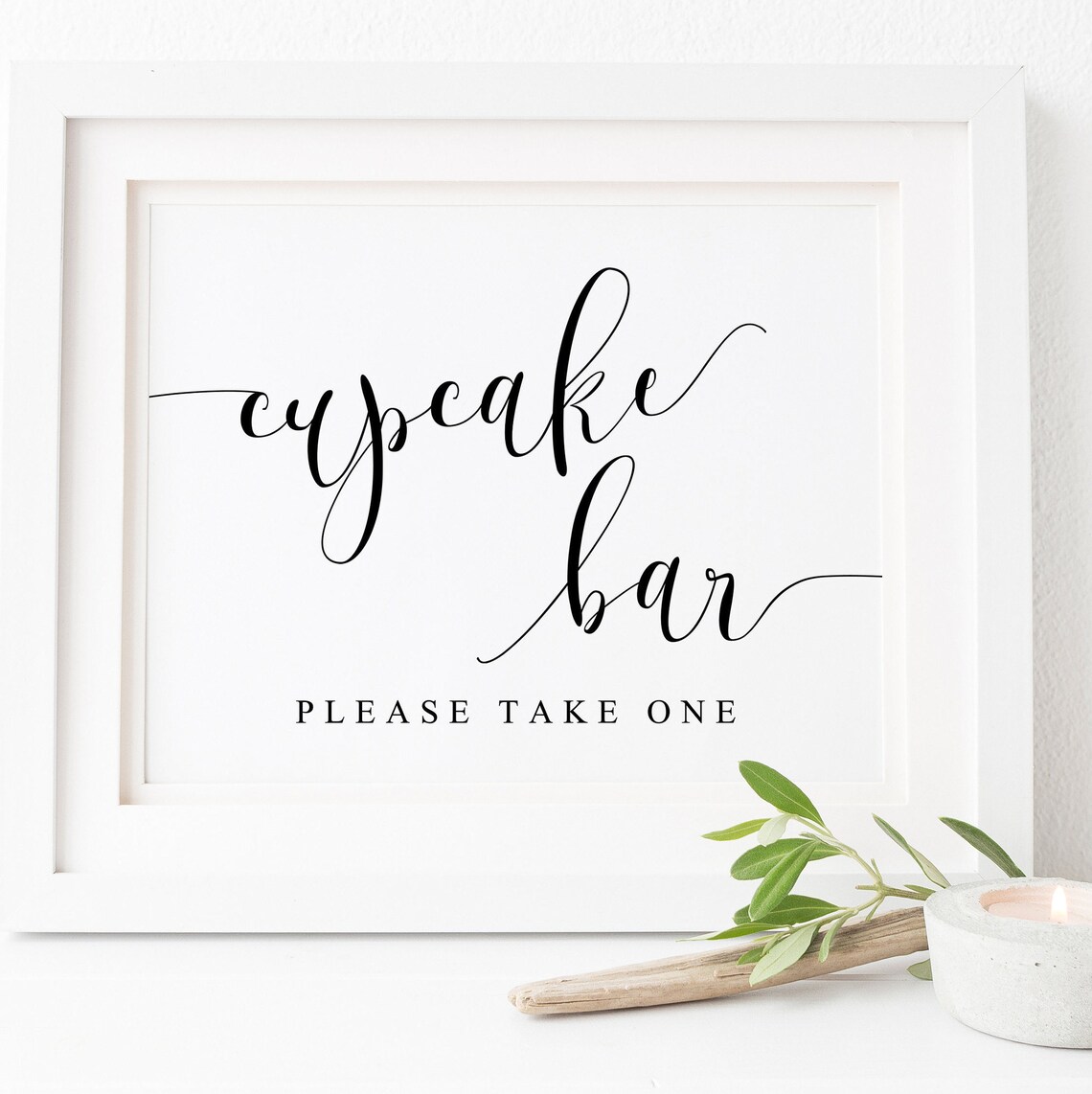 Cupcake Bar Sign, Dessert Table Wedding Sign