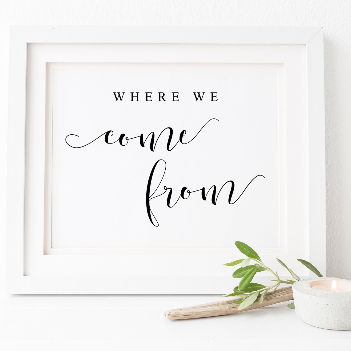 Where We Come From Sign Wedding Print, Family Guestbook