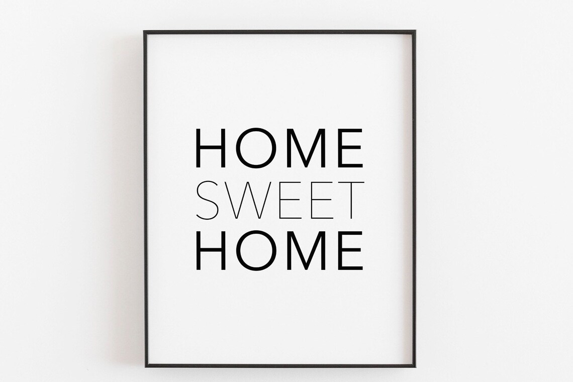 Home Sweet Home Farmhouse Sign Art Print