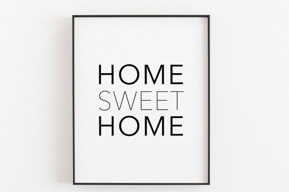 Home Sweet Home Farmhouse Sign Art Print
