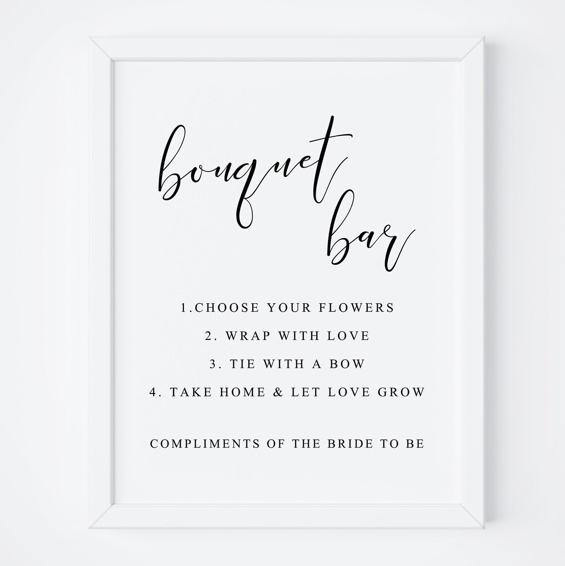 Let Love Grow Wedding Reception Art Print