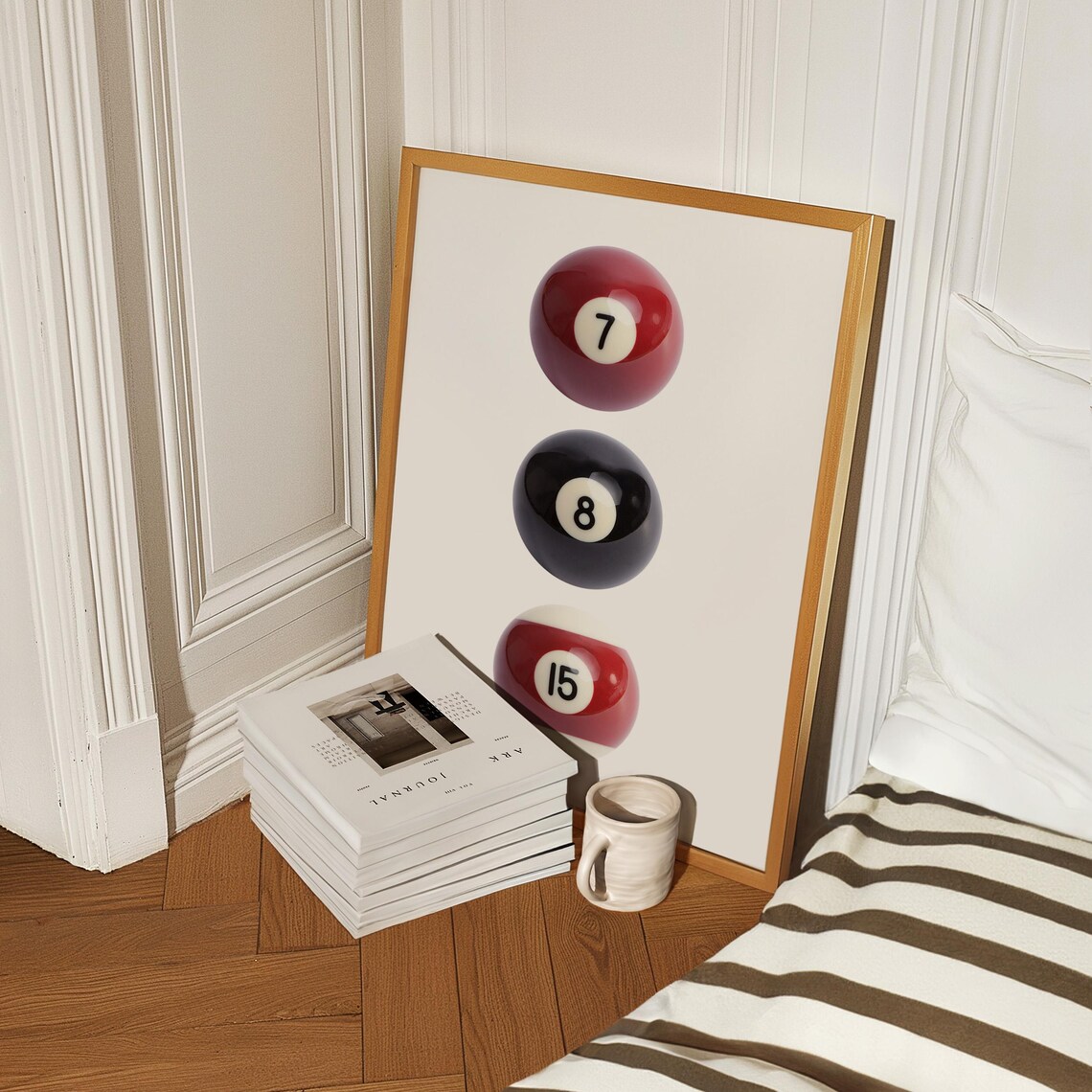 8 Ball Poster, Funky Aesthetic Room Decor - Image 3