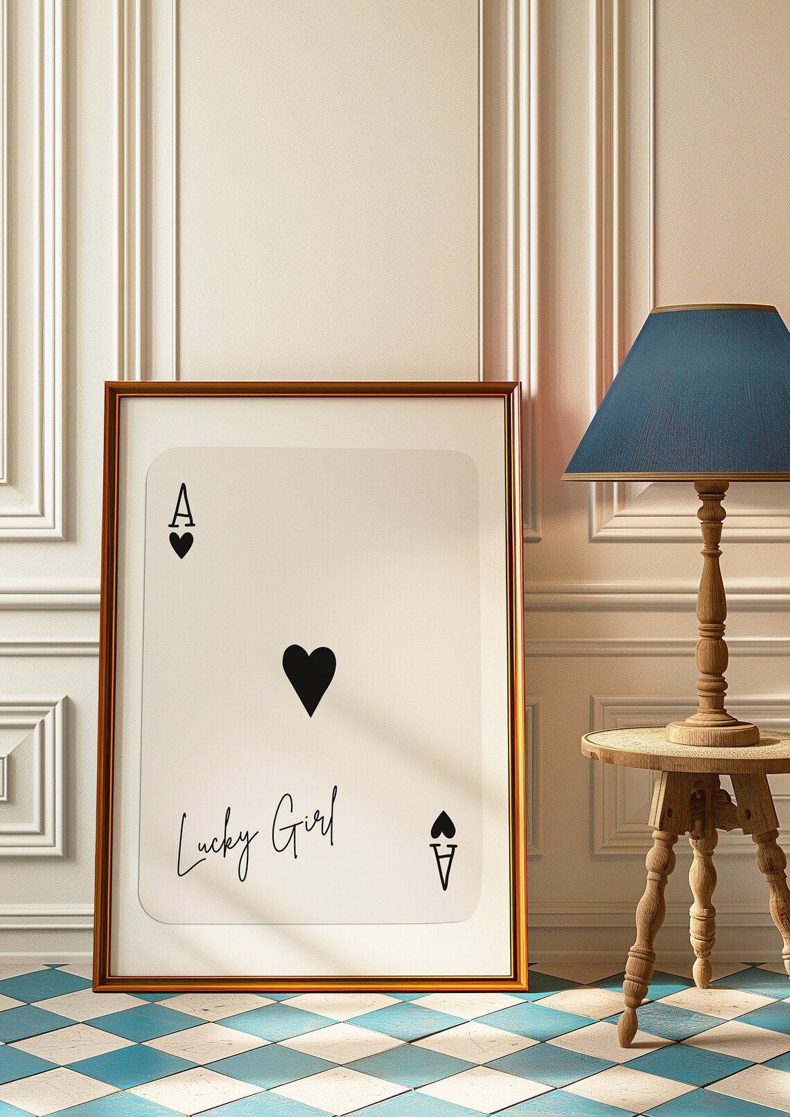 Ace of Spades Lucky Girl Syndrome Wall Art Print - Image 2