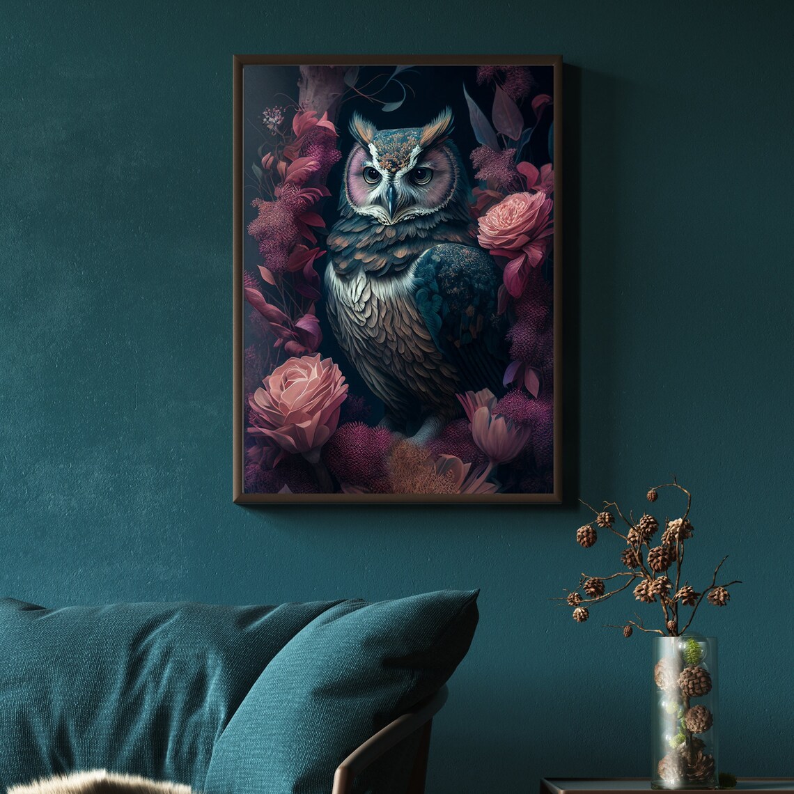 Vintage Peacock Bird Art Print, Boho Animal Decor - Image 3