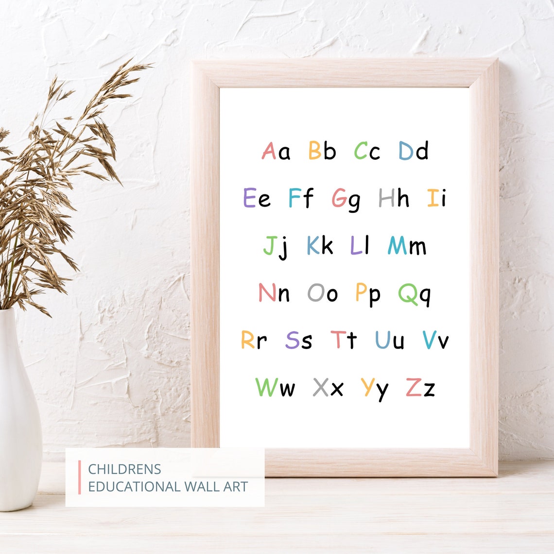 Alphabet ABC Learning Educational Kids Nursery Classroom Poster - Image 2