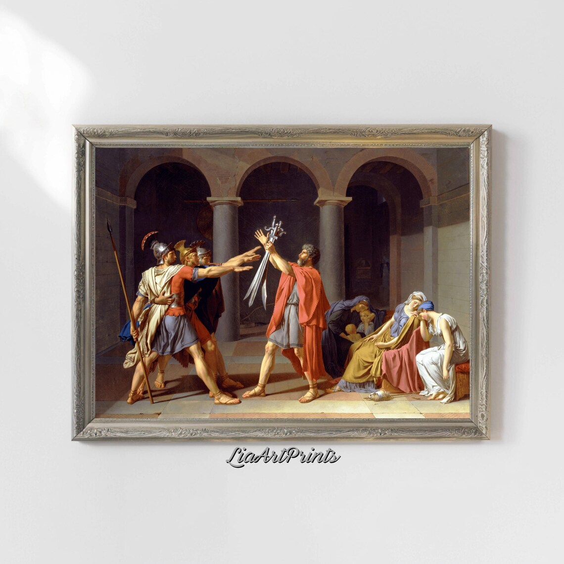 Classical Historical Oath Scene Art Print - Image 4