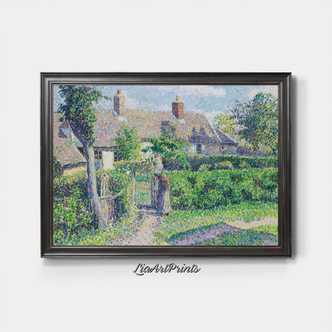 Impressionist Cottage Garden Path Sunlit Rustic Home Decor Poster - Image 4