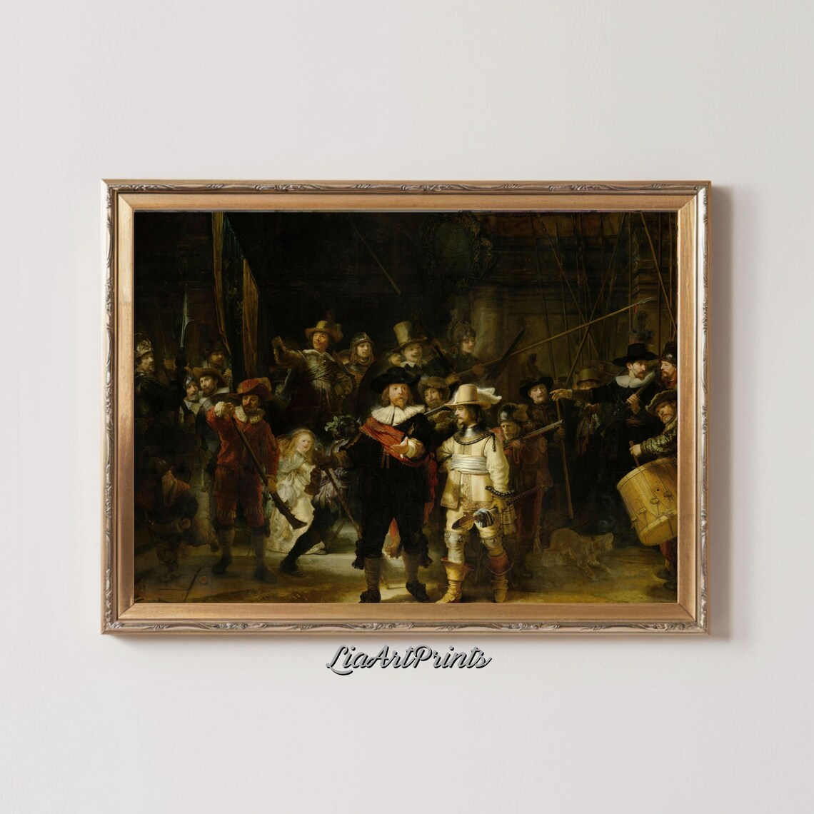 Rembrandt The Night Watch Militia Company Dutch Golden Age Poster - Image 3