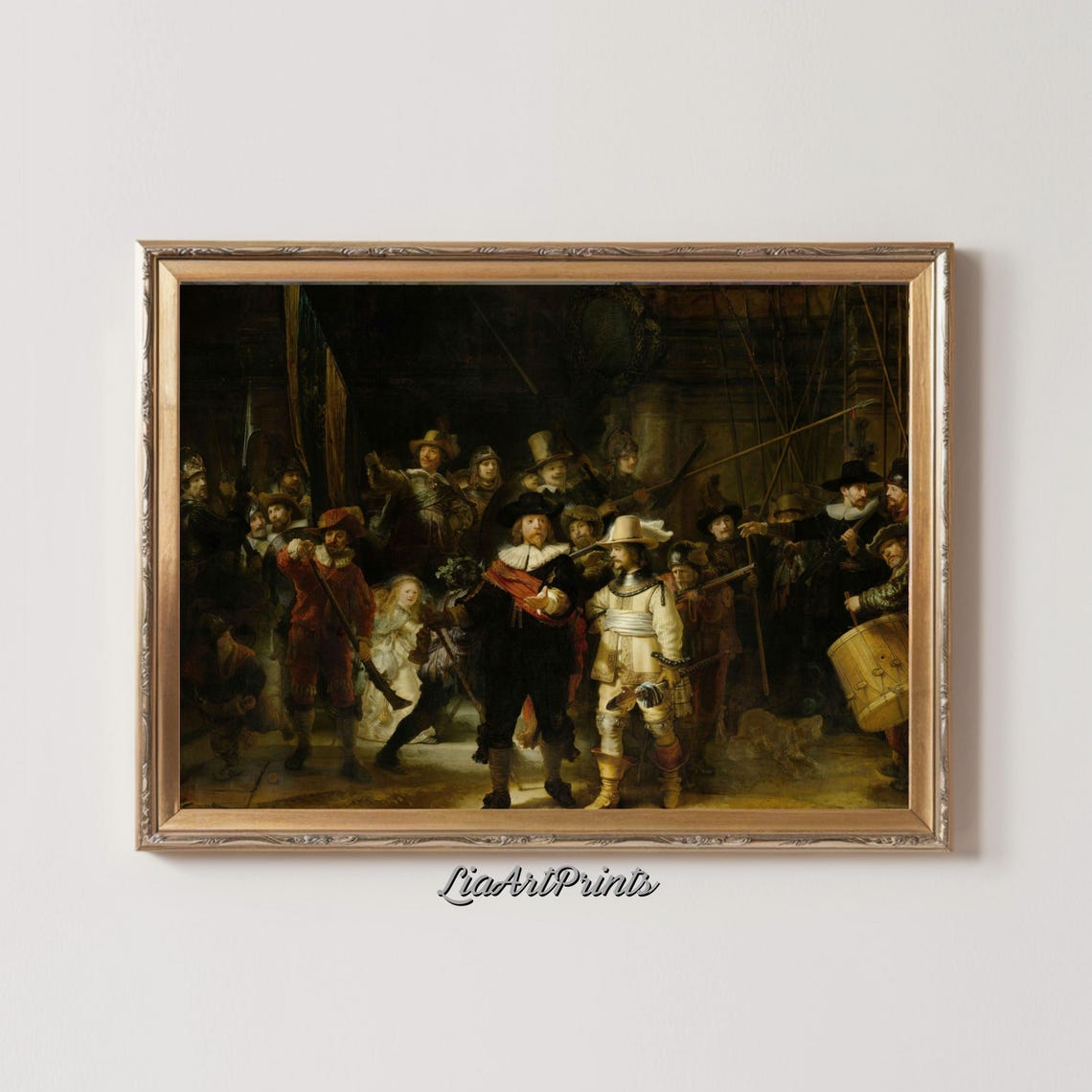 Rembrandts The Night Watch Dutch Golden Age Art Print Classic Historical Masterpiece - Image 3