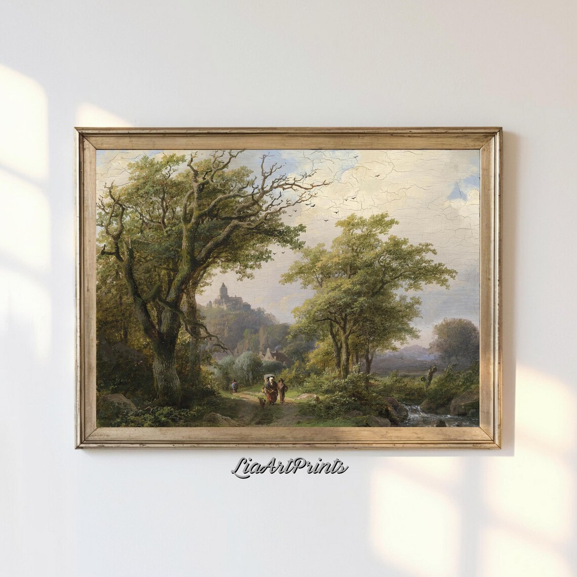 Countryside Path - Rustic Landscape Art Print