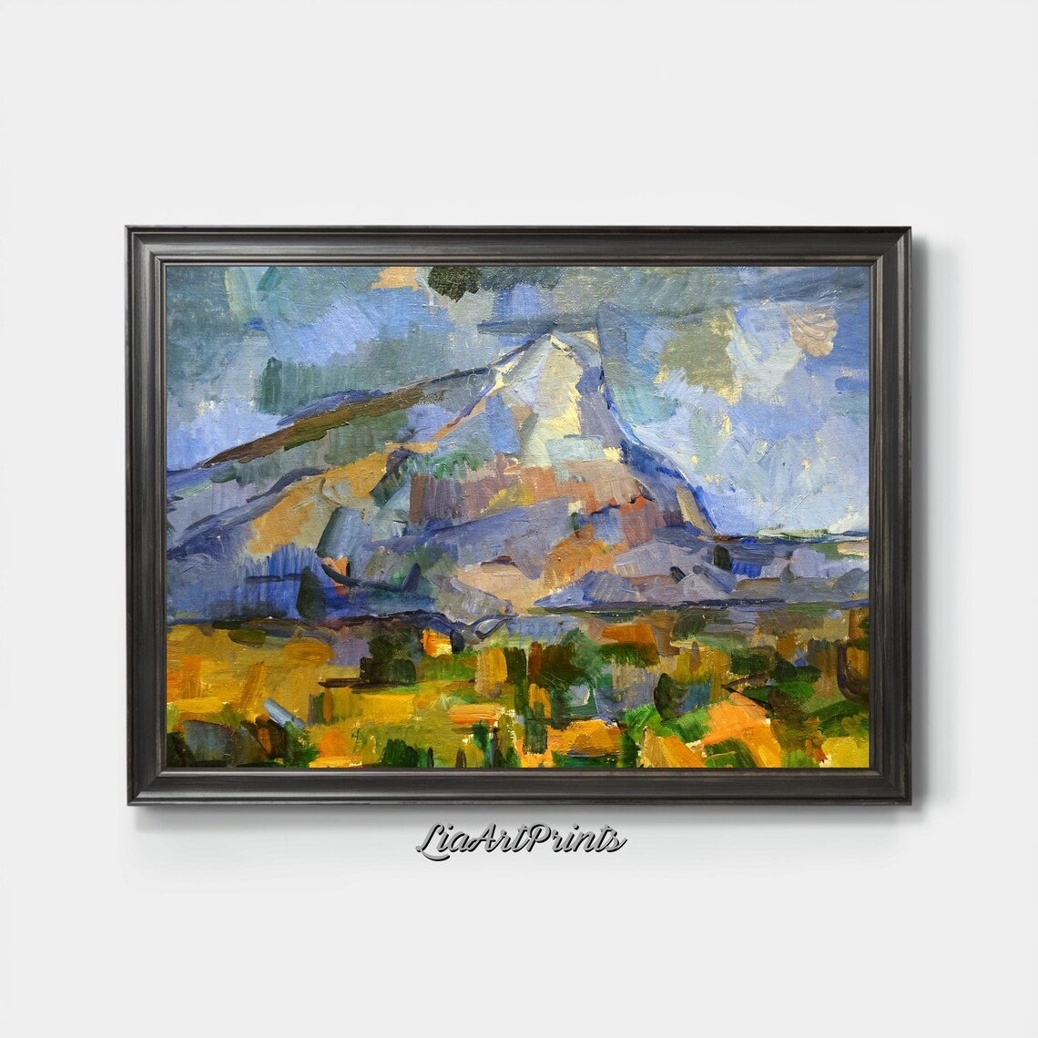 Paul Cezanne Mont Sainte Victoire Faceted Mountain Landscape Poster - Image 3