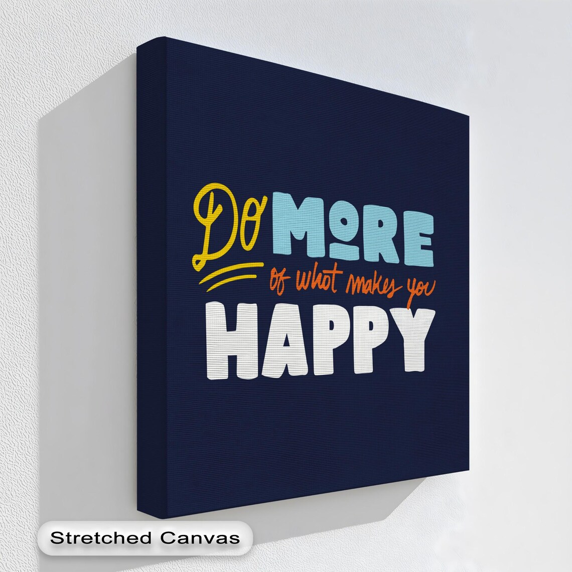 Motivational Quote Wall Art Bold Typography Natural Floating Frame